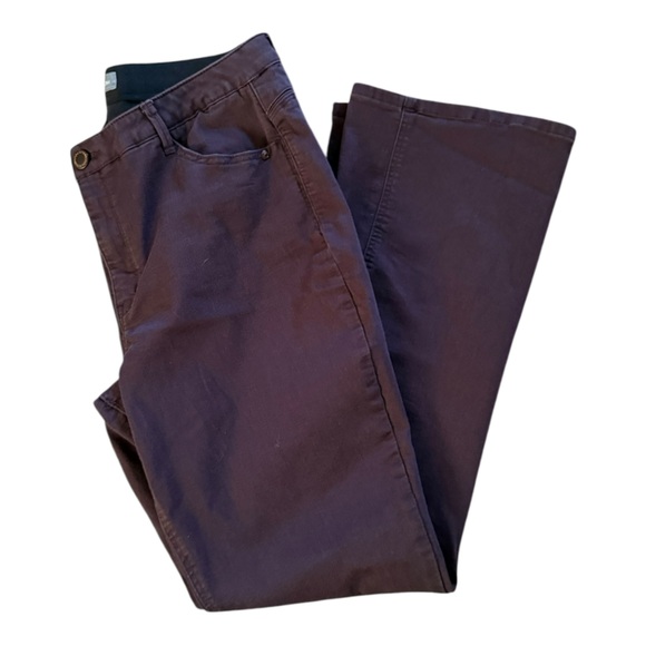 Wit & Wisdom Tall Mid Rise Bootcut Flare Jeans Size 16 Stretch Plum Purple 32” - Picture 14 of 15